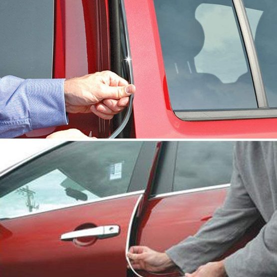 Car Door Edge Protector,16Ft(5M) Car Edge Trim Rubber Seal Protector with U Shape Car Protection Door Edge Guard Fit for Most Car - Image 2