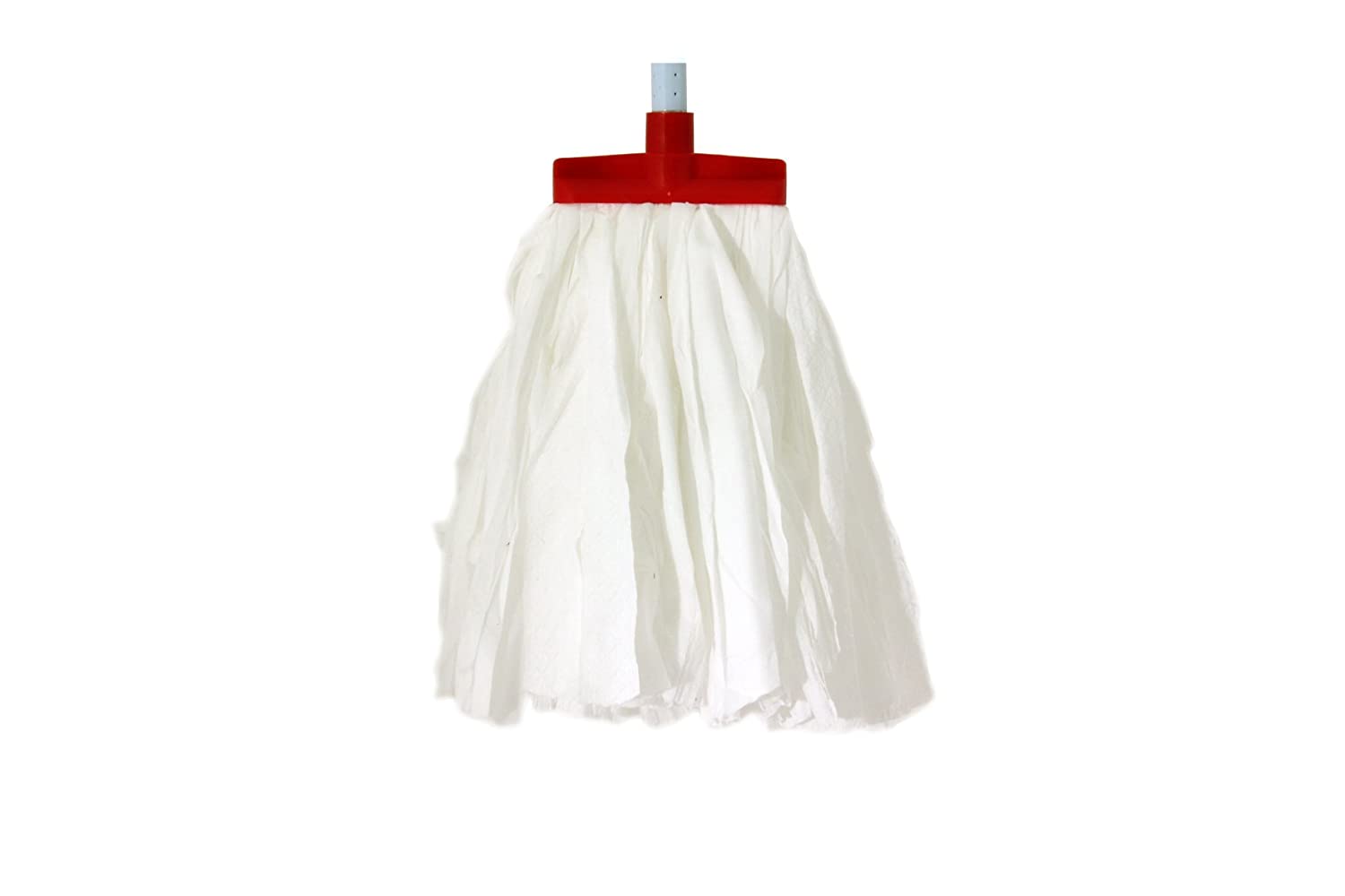Bentley Industrial HR/DKM.150/R Midi Non Woven Kentucky Socket Mop Head with Cap, 19 cm Height, 28.5 cm Width, 41 cm Length, Red