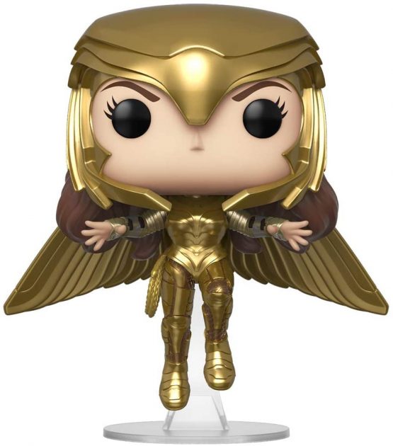 Funko 46660 POP 1984-Wonder Wonder Woman (Gold Flying Pose) Collectible Toy, Multicolour