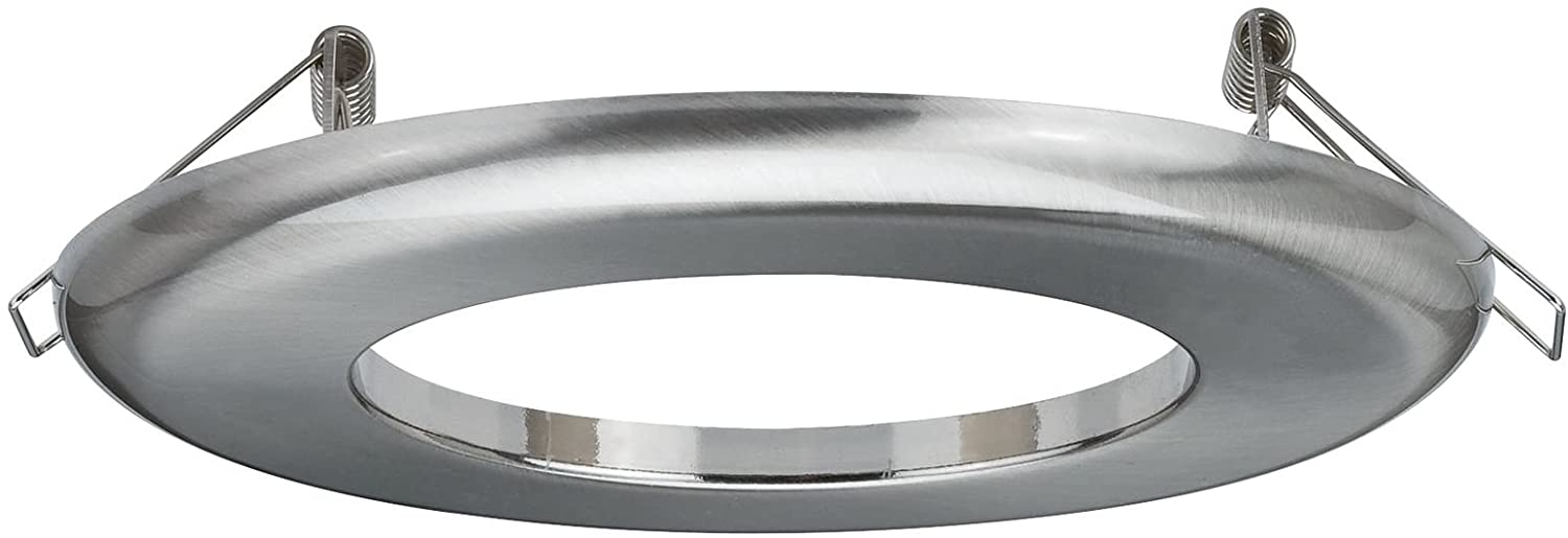 Paulmann 92506 recessed luminaire Adapter diameter 130 mm Converter Brushed Iron Adapter Ring Metal from 75-120 mm to 68-70 mm Installation Diameter Spacer