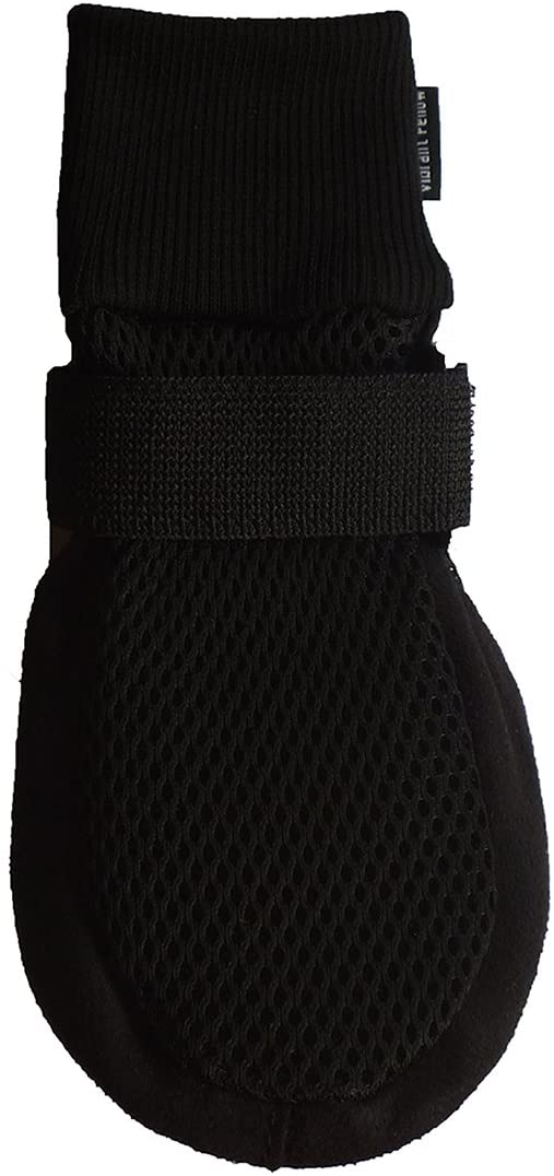 Vibrant Fellow Paw Protector Dog Boots Breathable Protective and Skid-proof Colour Black Set of 4 Size XL - Image 3