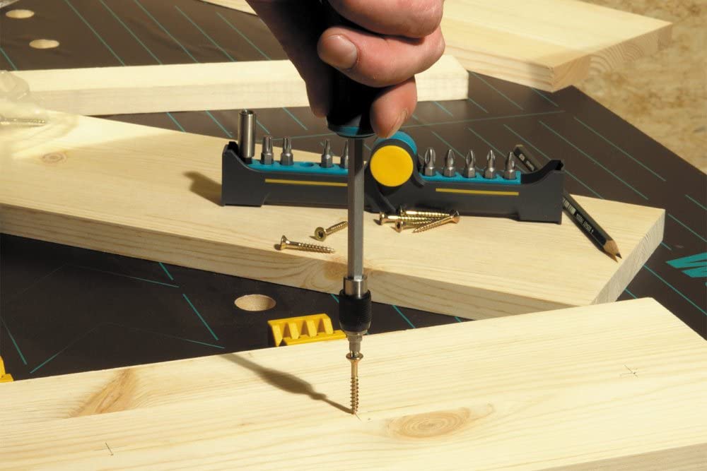 wolfcraft Hand Screwdriver with Bit Socket, Long I 8725000 I for deep-Lying Screw Connections, Multicolor - Image 3