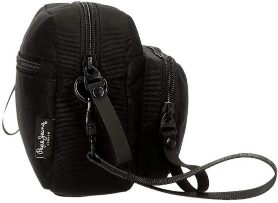 Pepe Jeans Denton Wallet Handbag Black 24,5x15x6 cms Recycled polyester - Image 2