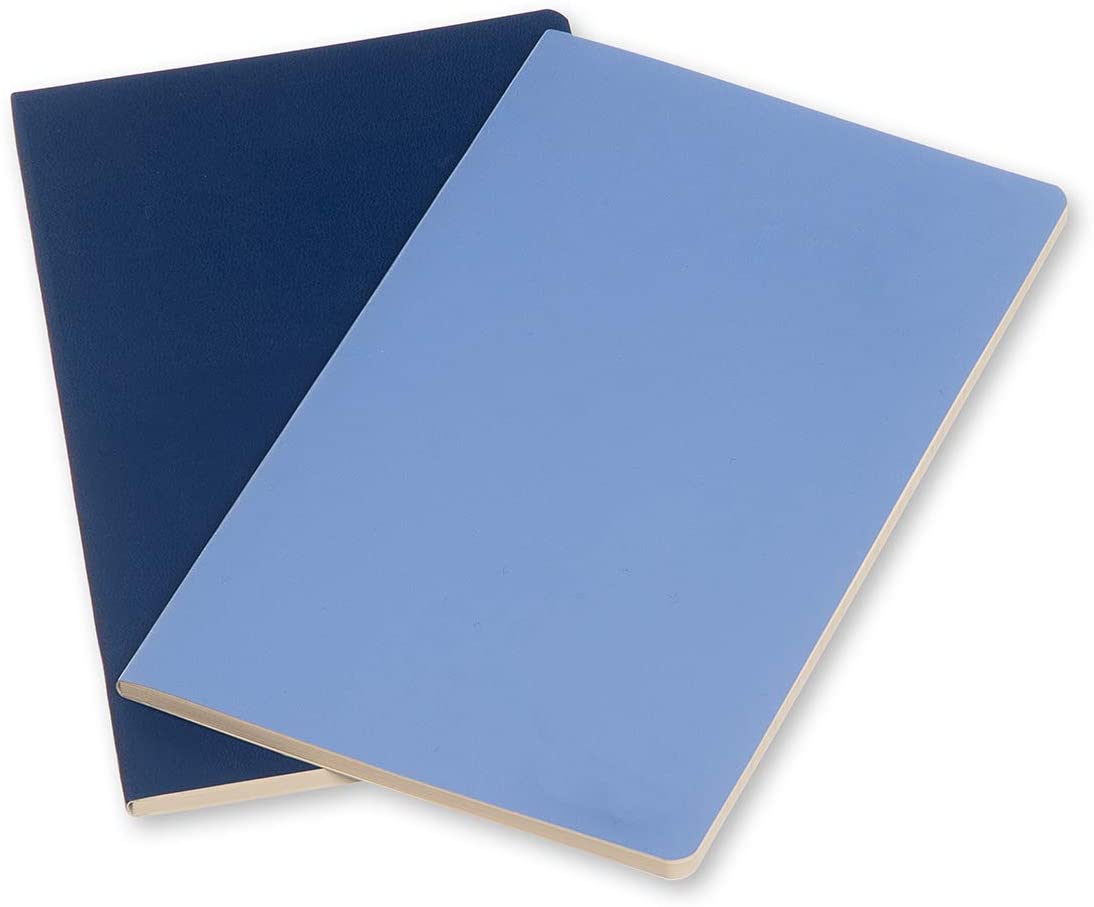 Moleskine Large Volant Powder Blue/Royal Blue Plain Journal - Image 2