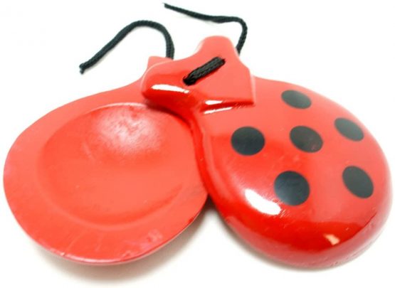 SPANISH CASTANETS RED AND BLACK SIZE FOR ADULTS - Image 2