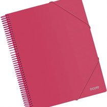 Dohe - Folder with 20 Bags (80 mic) A4 with Spiral - Red