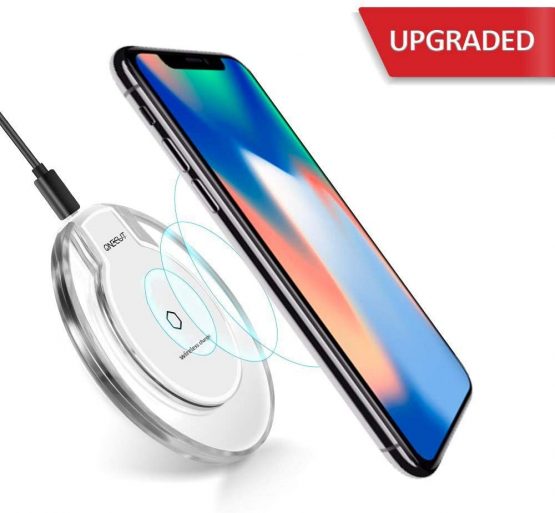 OneCut Upgrade Wireless Charger, Charge Stand for iPhone 12 Mini/12 Pro Max/11, 11 Pro, Max, XR, Xs Max, XS, X, 8, 8 Plus, 10W Fast-Charging for Galaxy S10 S9 S8 & More - Image 4