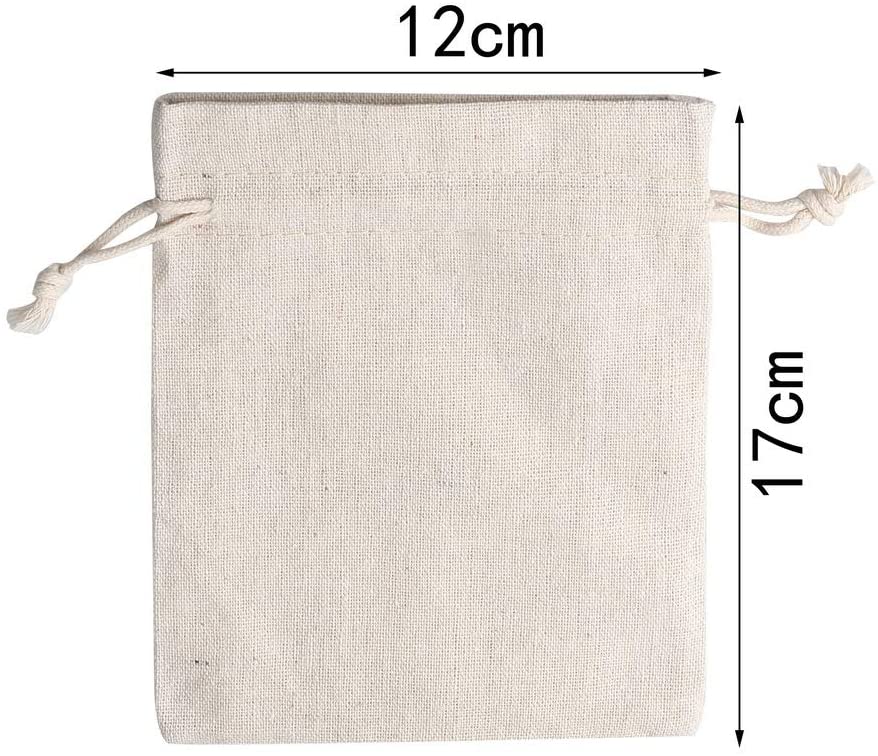 12Pcs Burlap Hessian Bags - Image 3