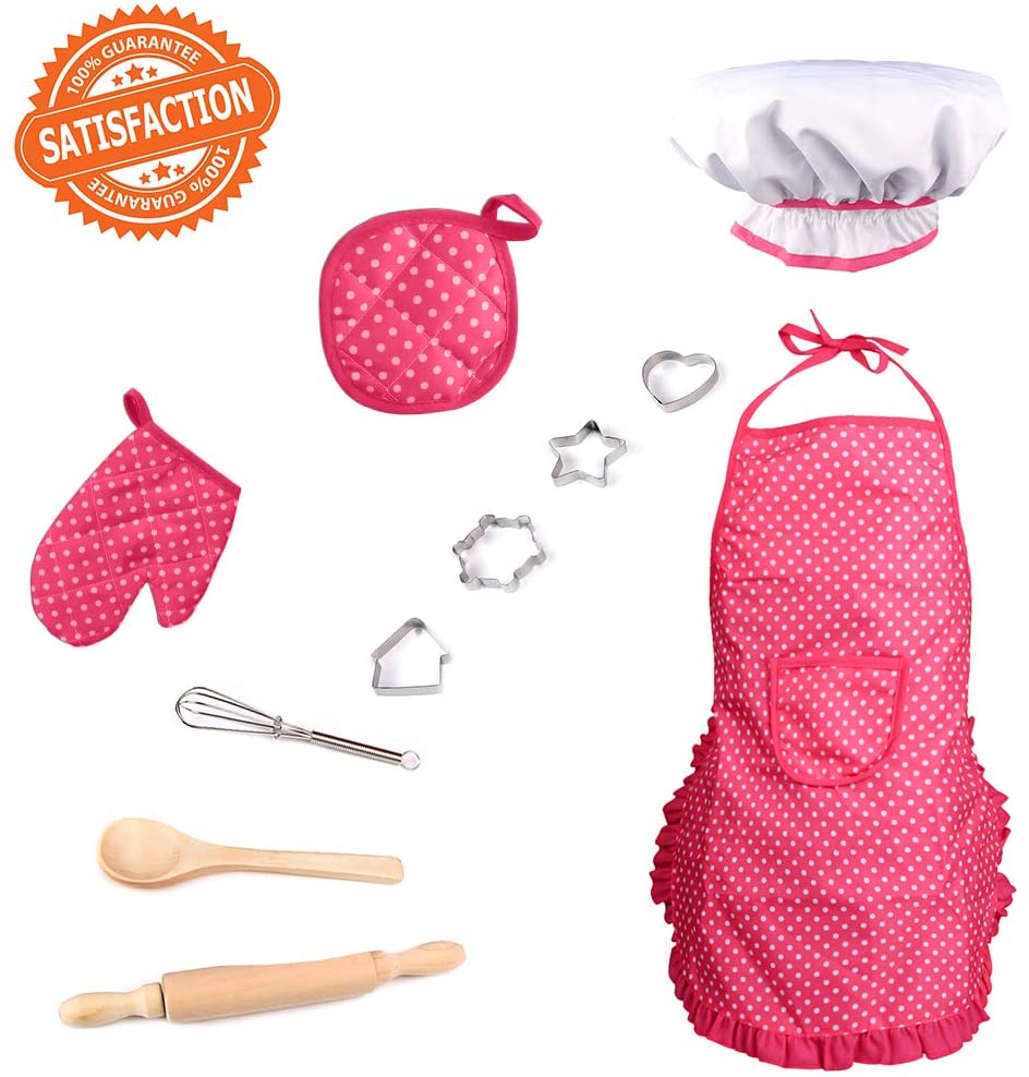 XMyth Kids Chef Set, Toddler Children Cooking Role Play Kids Cook ...