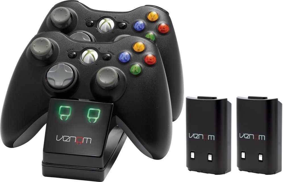 Venom Twin Charging Cradle: Black (Xbox 360), Schwarz - Image 3