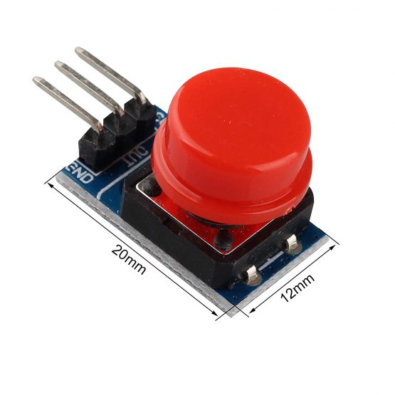 HALJIA 5Pcs Big Key Module Button Module Keyboard Electronic Block Simulate Light Touch Cap Key Module High Level Output Compatible with Arduino - Image 4