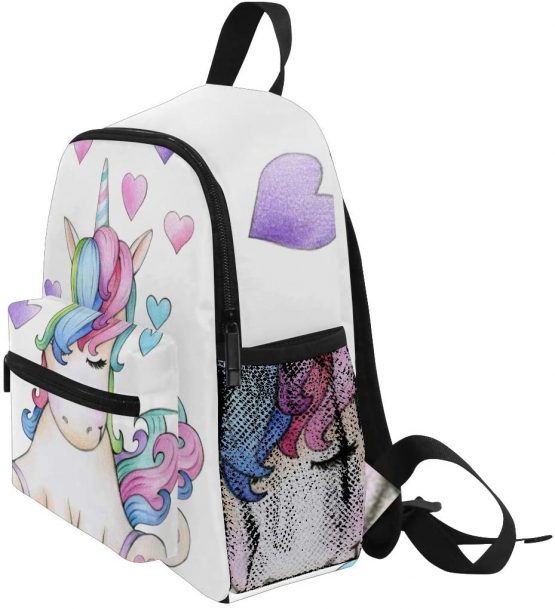 Kids Backpack, Cute Cartoon Unicorn Printed Personalised Lightweight Preschool Bag for Girls Boys - Image 3