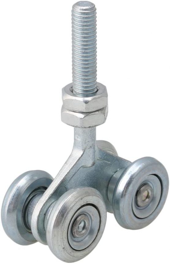 Mxfans Sliding Track Roller Hanging Barn Door Rail Trolley Wheel H4-3 for Door