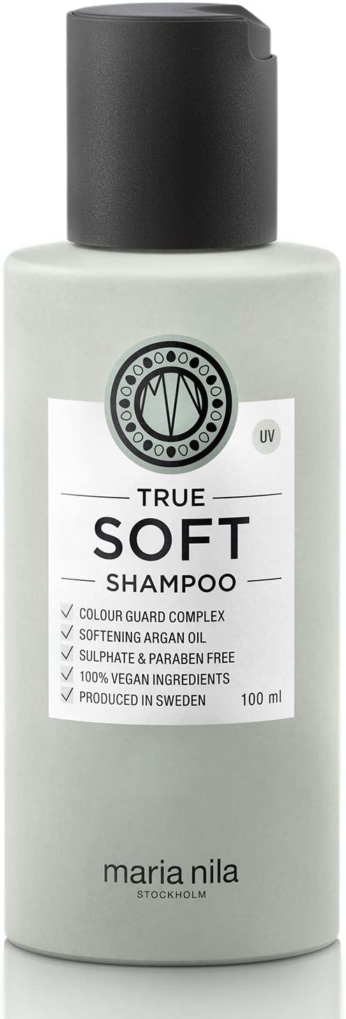 Maria Nila True Soft, Moisturizing Shampoo for Dry Brittle Hair Argan Oil Remoisturises & Reduces Frizz