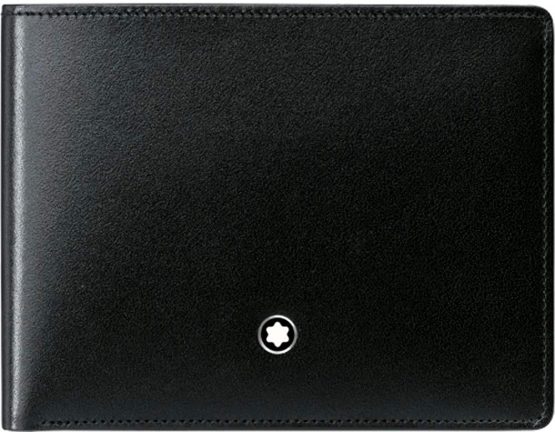 Montblanc Wallet 6cc Black Masterpiece 14548 Unisex Adult Wallet