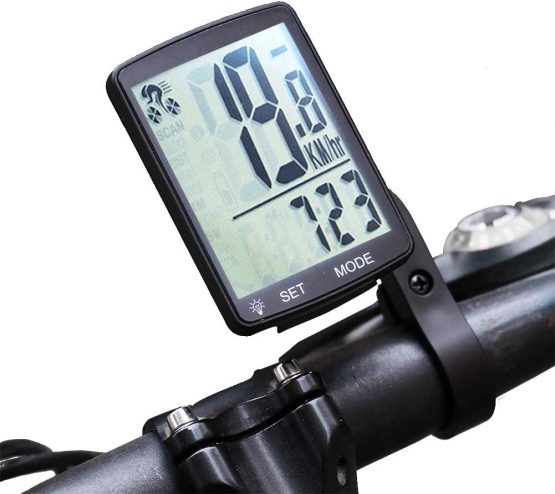 Dricar Bike Computer Wireless Waterproof Cycling Computer Multifunctional Bicycle Speedometer Odometer with Large Backlight LCD Display for Tracking Distance Speed Time - Image 3
