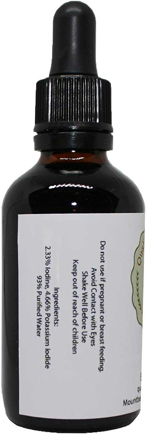 Lugols Iodine Solution 7% - 60ml - with Glass Pipette, Brown, 60 ml (Pack of 1) - Image 3