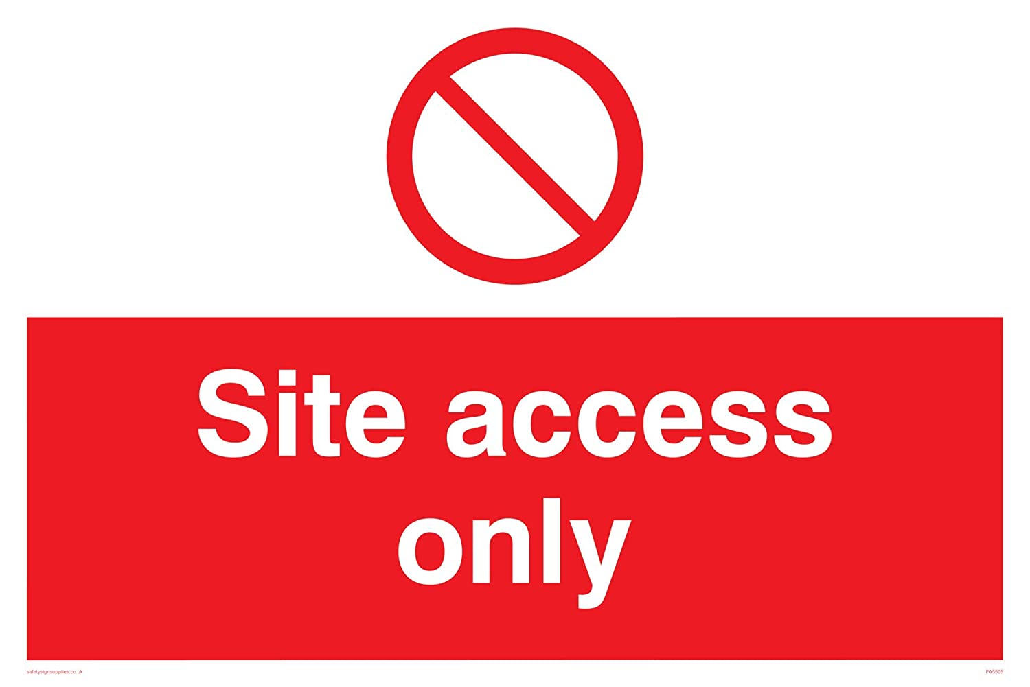 Viking Signs PA5505-A2L-AC”Site Access Only” Sign, Aluminium Composite ...