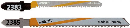 Wolfcraft 2383000 (L) hojas sierra de calar vástago en T/HCS corte curvado limpio PACK 2 - Image 2