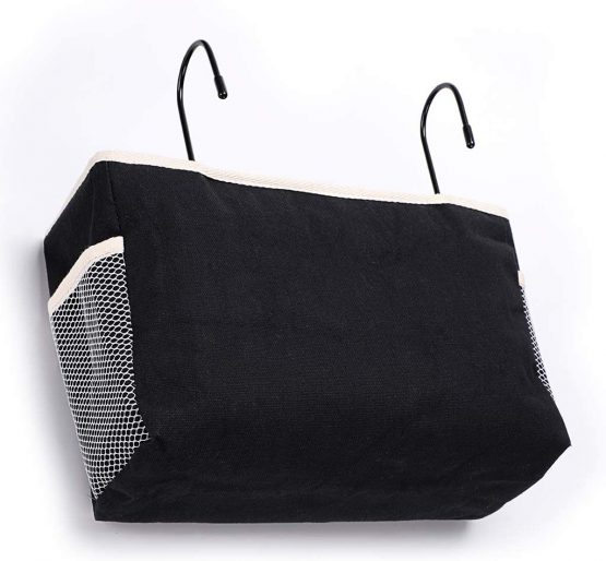SUMNACON Bedside Hanging Storage Bed Pockets Baskets Dormitory Bed Organiser Caddy Desktop Storage Rack for Home Office School Dorm Room Bunk Bed (Black) - Image 4