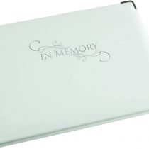Esposti In Memory, Condolence Book, 96 Pages with Silver Gilt Edge & Storage Box