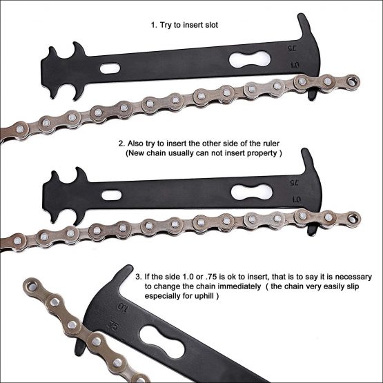 Bike Link Plier + Chain Wear Gauge + 6 Pairs Bicycle Missing Link, Chain Plier Quick Link Plier for 6/7/8/9/10 Speed Chains Repair | Professional Bicycle Chain Tool Kit - Image 4