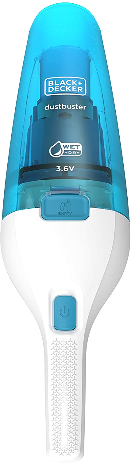 BLACK+DECKER dustbuster Wet & Dry 3.6V Cordless Handheld Vacuum Cleaner, WDC115WA-QW, Blue, White - Image 3