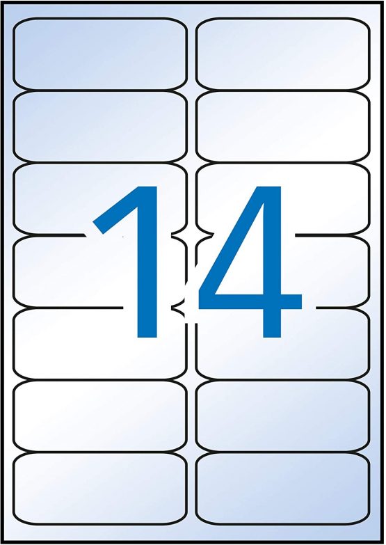 APLI 10052 Labels 99.1 x 38.1 Transparent
