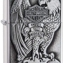 Zippo windproof lighter metal long lasting zippo lighter use zippo lighter fluid refillable lighter perfect for cigarettes cigars candles pocket lighter fire starter HARLEY-DAVIDSON legend design