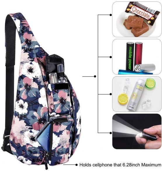 HAWEE Sport Sling Backpack Travel Chest Shoulder Bag Crossbody Daypack Casual for Men Women Teens Work Travel Study Outdoor Climbing Hiking Running - Image 3