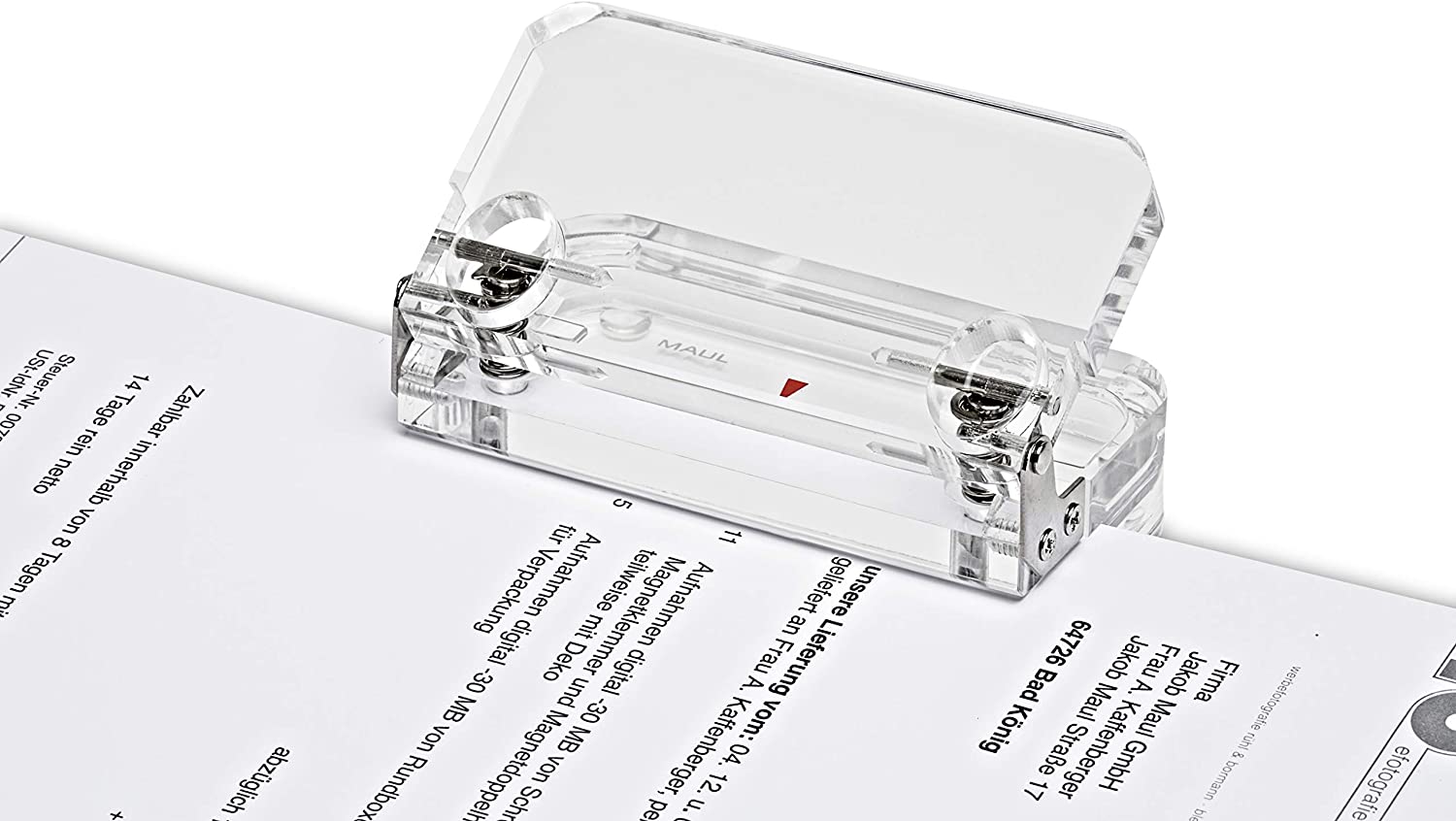 Acrylic Hole Punch, Hole Punches, Punch Tool, transparent, 11 x 6,5 x 6 cm - Image 2