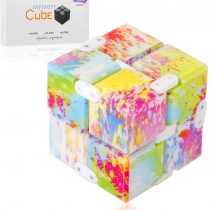 Funxim Infinity Cube Fidget Toy, EDC Fidgeting Game for Kids and Adults, New Version Cool Mini Fidget Finger Toy Best for Stress and Anxiety Relief and Kill Time