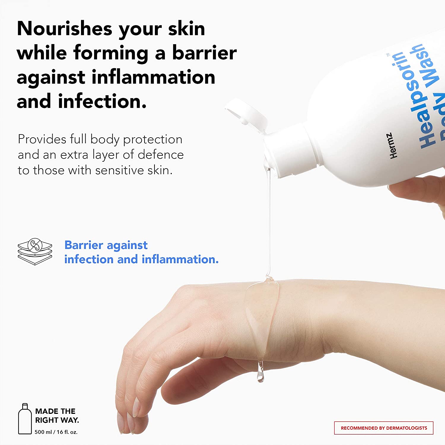 Healpsorin Hydrating Body Wash Psoriasis and Sensitive Skin Shower Gel Eczema Treatment