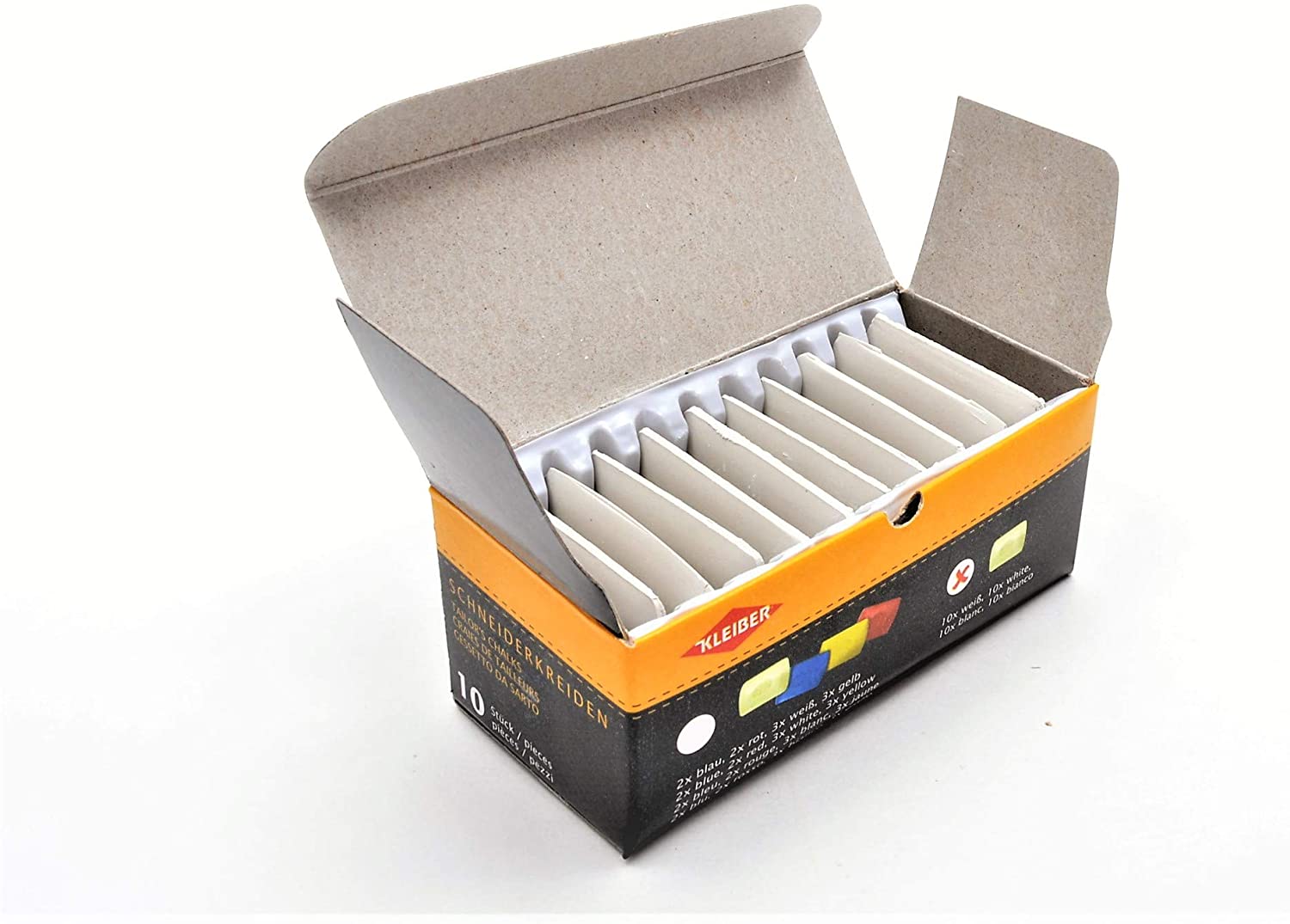 Kleiber Tailor's Chalk Triangles, Pack of 10, White, 10 Count (Pack of 1) - Image 3