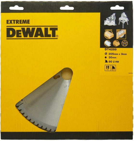 DeWalt Negative Rake Circular Saw Blade 305 X 30 X 80t