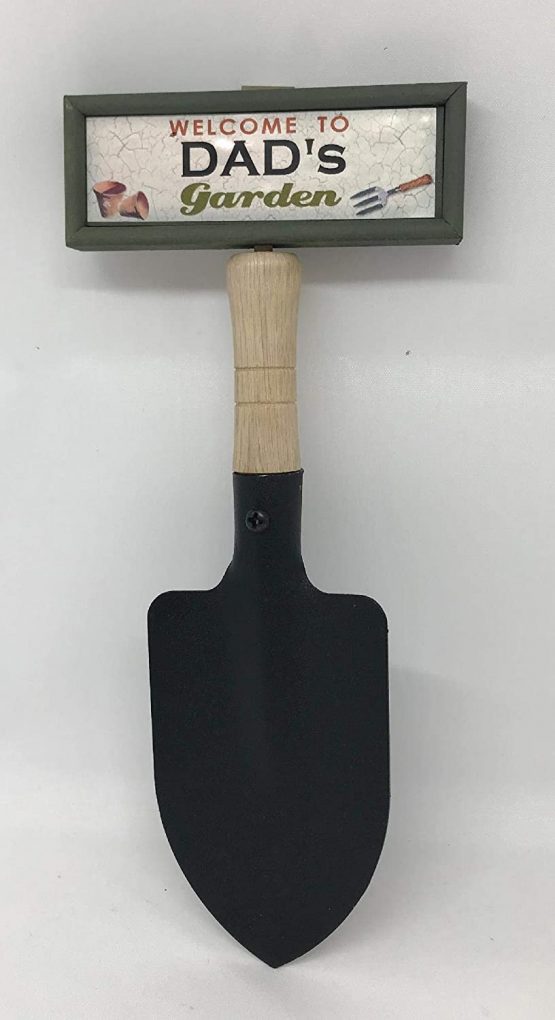 tlm wholesale Welcome to Dad's garden hanging shovel sign