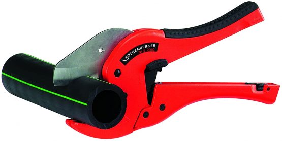 Rothenberger 52010 Plastic Pipe Shears ROCUT 50 0-50", Black/Silver/Red