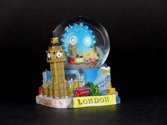 Snow Globes Small 3D Collage, Detailing London Landmarks Big Ben, Tower Bridge etc. - London Souvenir - Image 4