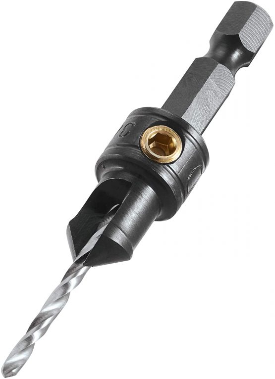 Snappy SNAP/CS/6 No.6 9.5mm(3/8") Diameter Countersink with Adjustable 3/32in Pilot Drill for No6 Screws, Silver - Image 2