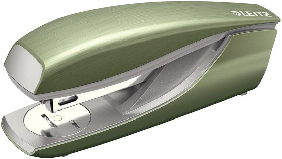 Leitz Stapler, 30 Sheet Capacity, Ergonomic Metal Body, Includes Staples, Style Range, 55620053 - Celadon Green