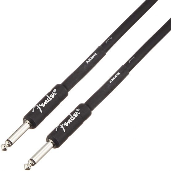 Fender Professional Series Instrument Cable – 18.6 ft – STR/STR – Black