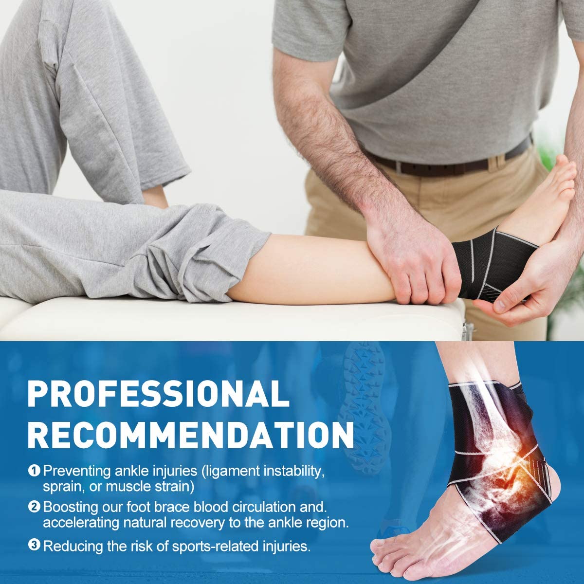 WASPO Ankle Support Brace 2 PACK - Image 4