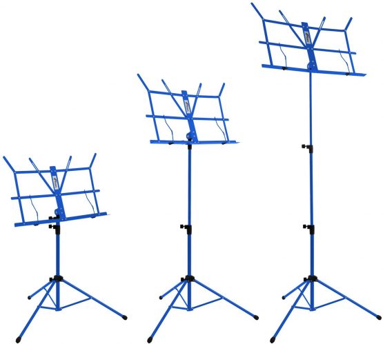 Tiger Easy Folding Sheet Music Stand with Bag - Portable Folding Music Stand in Blue - Image 3