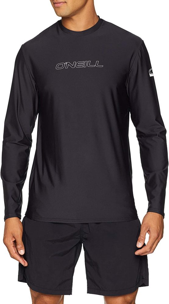 O'Neill Wetsuits Men's Basic Skins Long Sleeve Rash Vest