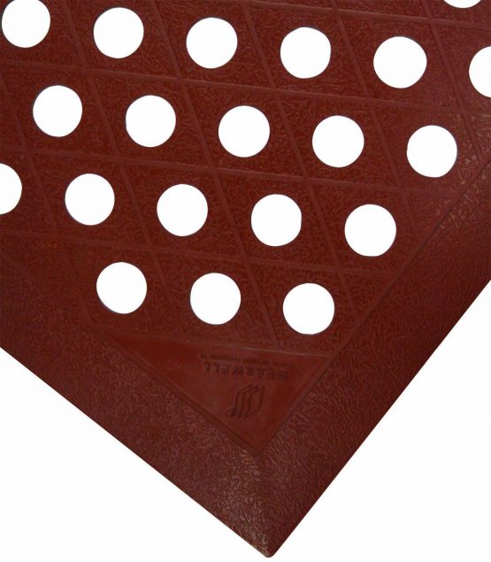 Wearwell 482.12x30x60TC Anti-Microbial Mat, Grade A, 76 cm x 152 cm, Terra Cotta