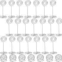 Kinstecks 40PCS Table Number Holder Name Holders 20 Pieces Stand Table Holder and 20 Pieces Ring Table Holder for Wedding Restaurant and Party