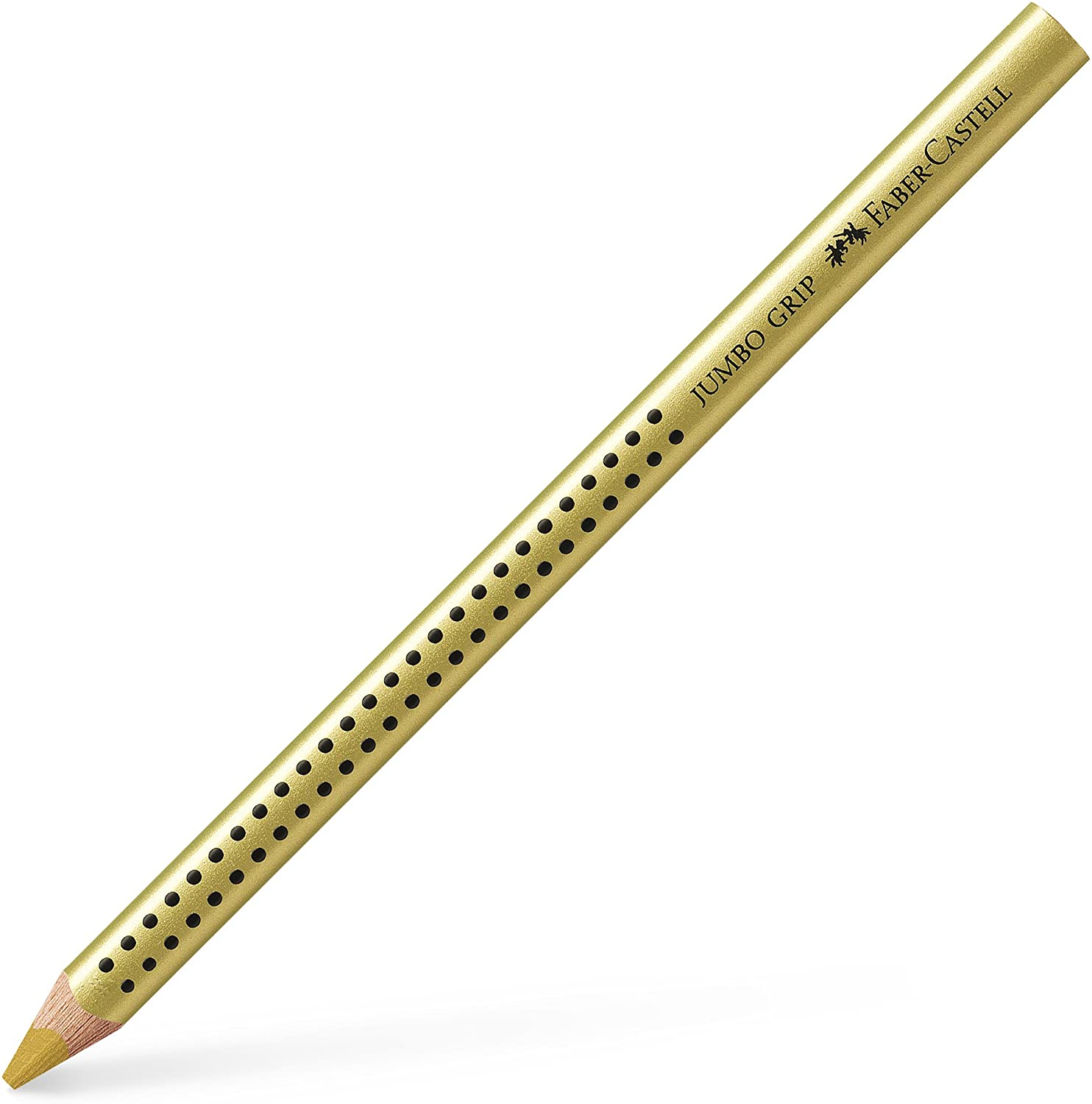 Faber-Castell 110981 - Box with 12 Artists Metallic Colors Jumbo Grip Metallic, Gold, 1 count (Pack of 12)