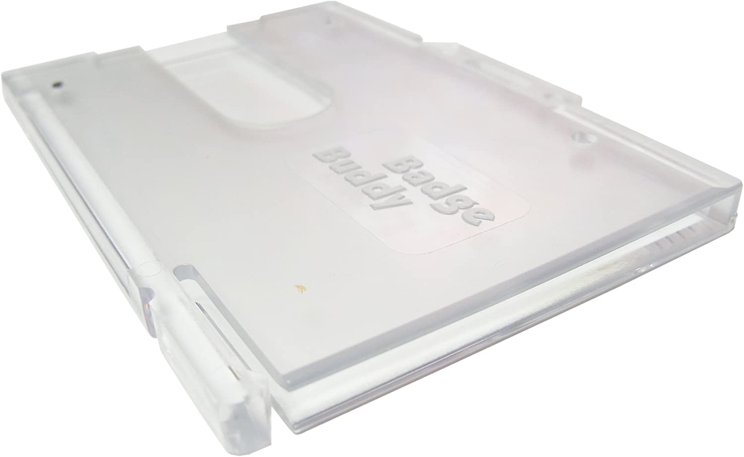 Customcard ltd® Badge Buddy ID Identity Badge Holder Pack of 10, transparent, horizontal x 10 - Image 3
