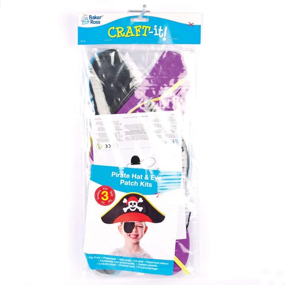 Baker Ross ET142 Pirate Hat & Eye-Patch Kits (Pack of 3) - Image 2