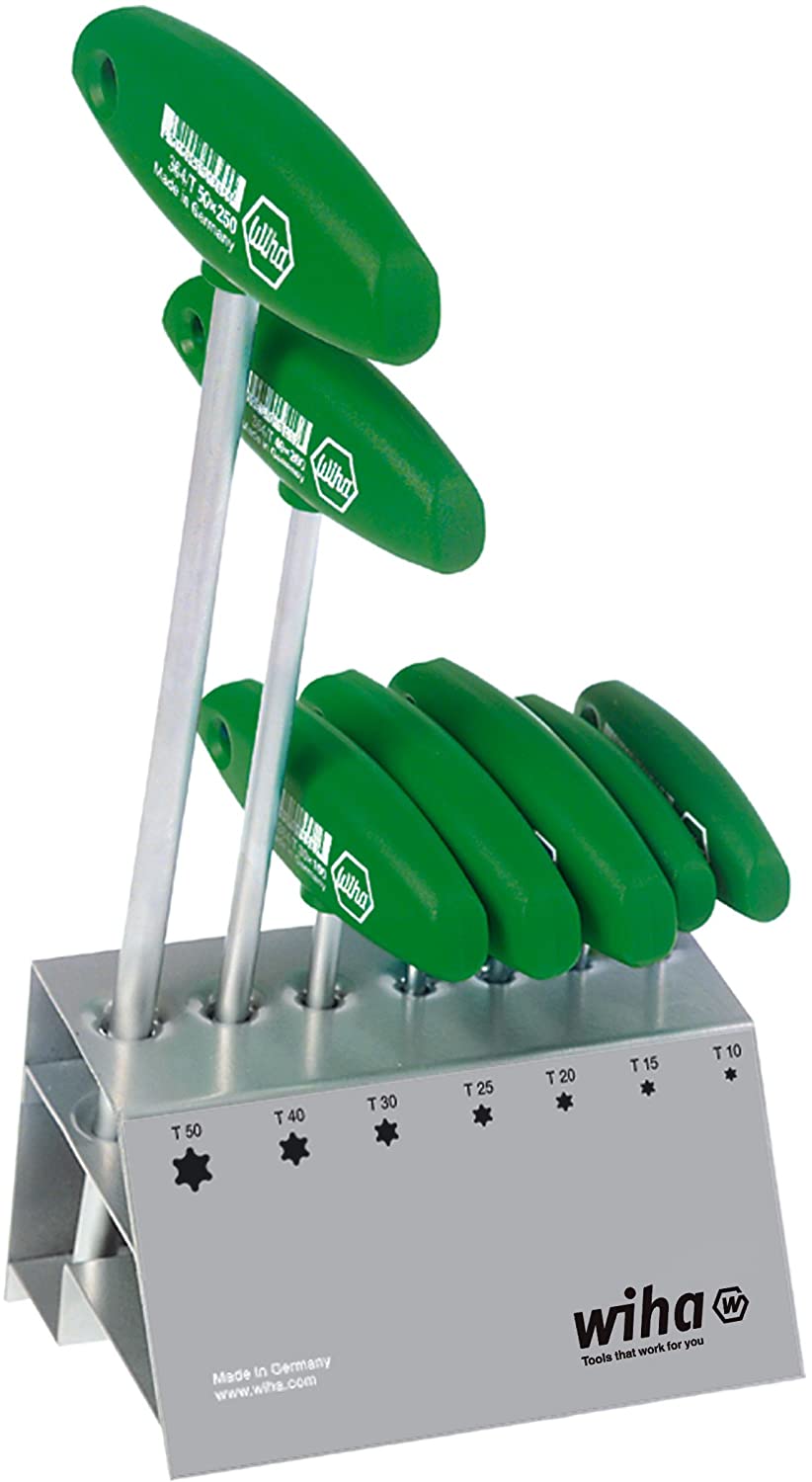 Wiha 334VB TORX Screwdriver Set including T-Handle, 364VB, Color